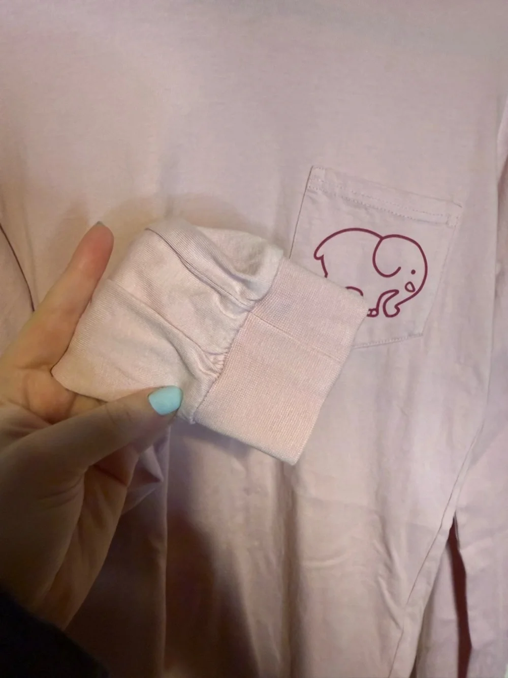 IVORY ELLA Pink Paisley Floral Elephant Long Sleeve T-Shirt Cotton Small - Picture 4 of 6